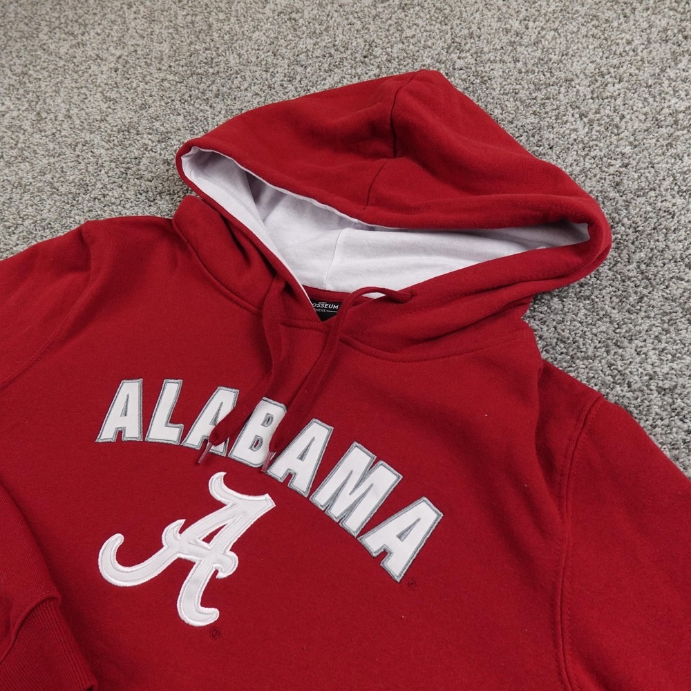 Alabama Crimson Tide Hoodie Womens L Red NCAA Football Pullover Sweatshirt Logo